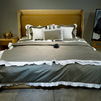 Frill Elegance Duvet Cover| Designer Duvet Cover| 100%Cotton