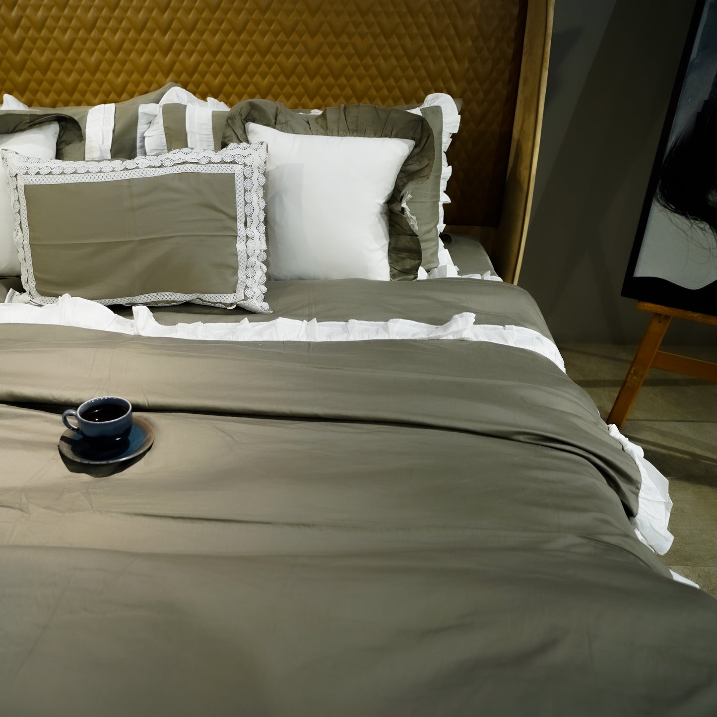 Frill Elegance Duvet Cover| Designer Duvet Cover| 100%Cotton